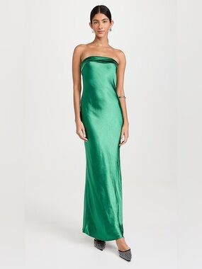 Runaway the Label Delilah Maxi Dress in Jewel Green size S NWT